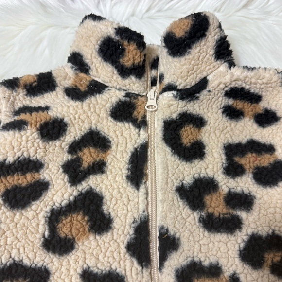 The Children’s Place Youth Girl Size 5/6 Yrs Print Sherpa Zip-Up Jacket - Picture 4 of 15